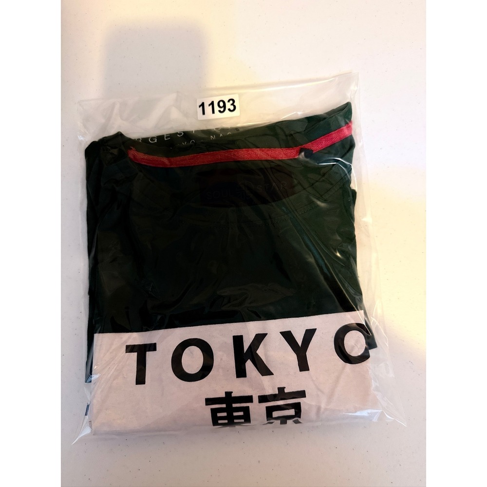 Soul Star Tokyo Japan Graphic Tee Mens 2XL Green Cranes Mountain MT PANY-LARGE - Picture 10 of 10
